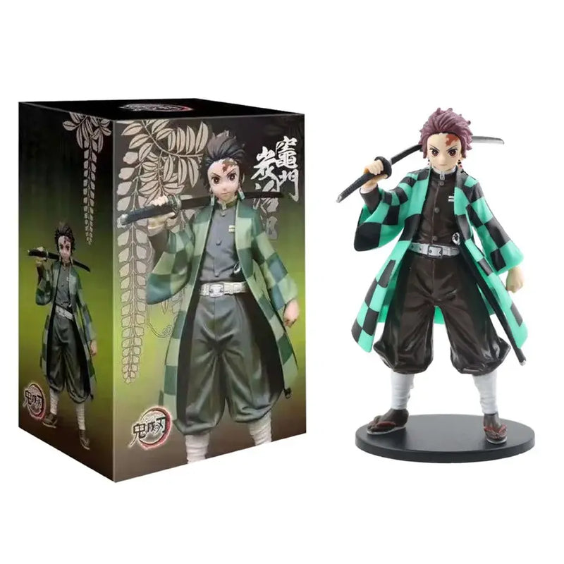 Demon Slayer Tanjiro Zenitsu Nezuko PVC Warrior Anime Action Figure Model