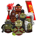 Medieval Knight Orc Elf Warrior Army Building Blocks Figures Toy