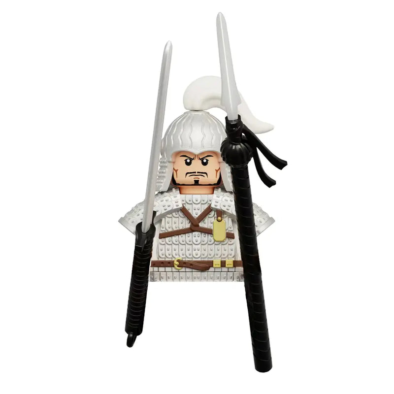 Ancient Chinese Hero Yue Fei Armor Soldier Building Block Figure Toy Gift