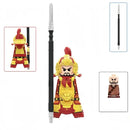 Ancient Chinese Hero Yue Fei Armor Soldier Building Block Figure Toy Gift