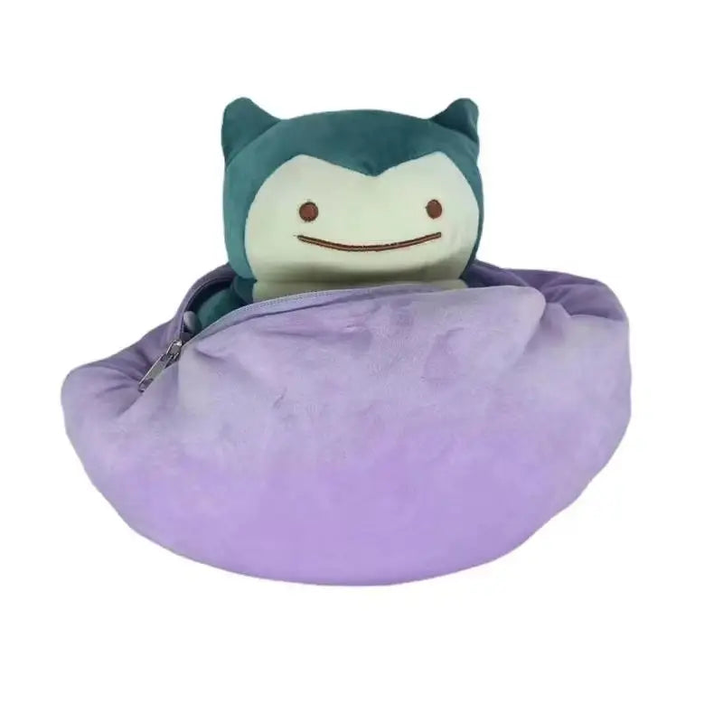 Pokemon Ditto Snorlax Reversible Plush Pillow Stuffed Toy Gift