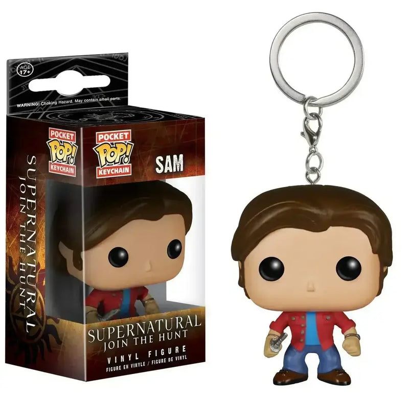 Supernatural Castiel Sam Dean Pocket Pop Keychain Collectibles