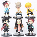 Demon Slayer Q Posket Set Tanjiro Nezuko Zenitsu PVC Anime Figures
