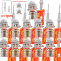 Medieval Dragon Knights Heavy Armor Building Bricks Action Figure Set 11pcs