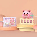 Cute Pig Micro Building Blocks Cartoon Assembly Educational Toy Gift