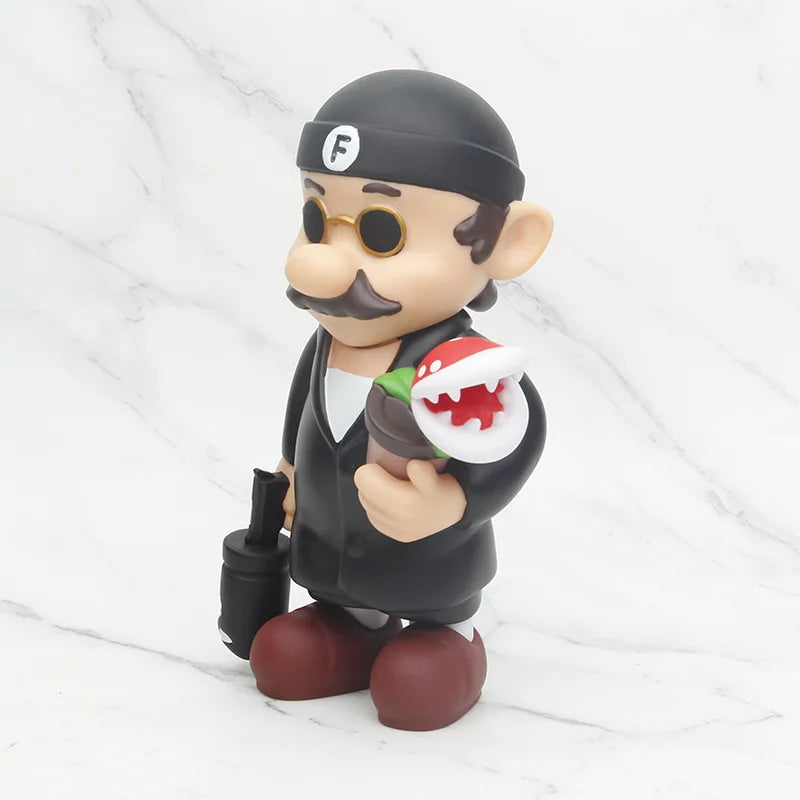 Super Mario as Leon 22cm PVC Action Figure Toy Model