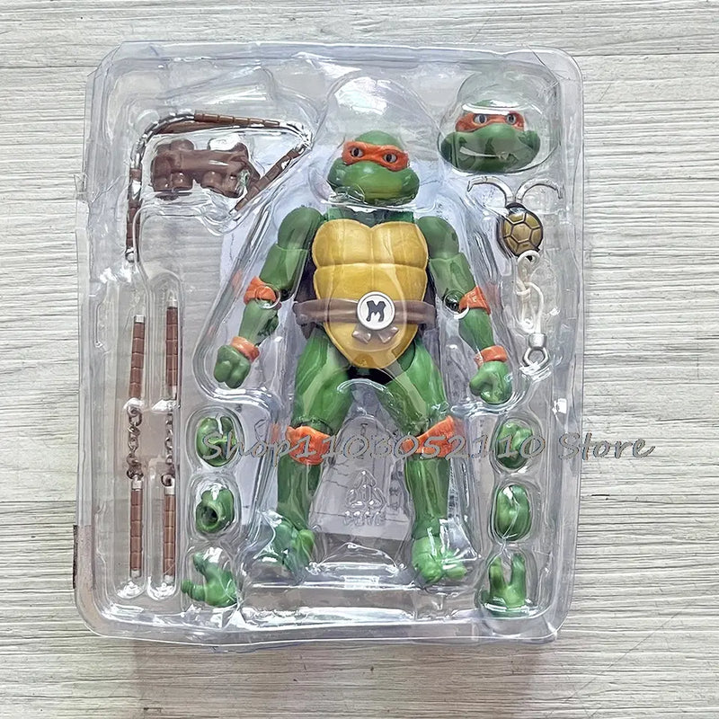 SHF Teenage Mutant Ninja Turtles 1990 Movie Raphael Leo Mikey Donnie Figure