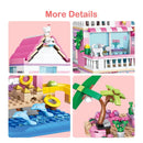 Summer Seaside Villa City House Building Blocks Street View DIY Toy Gift
