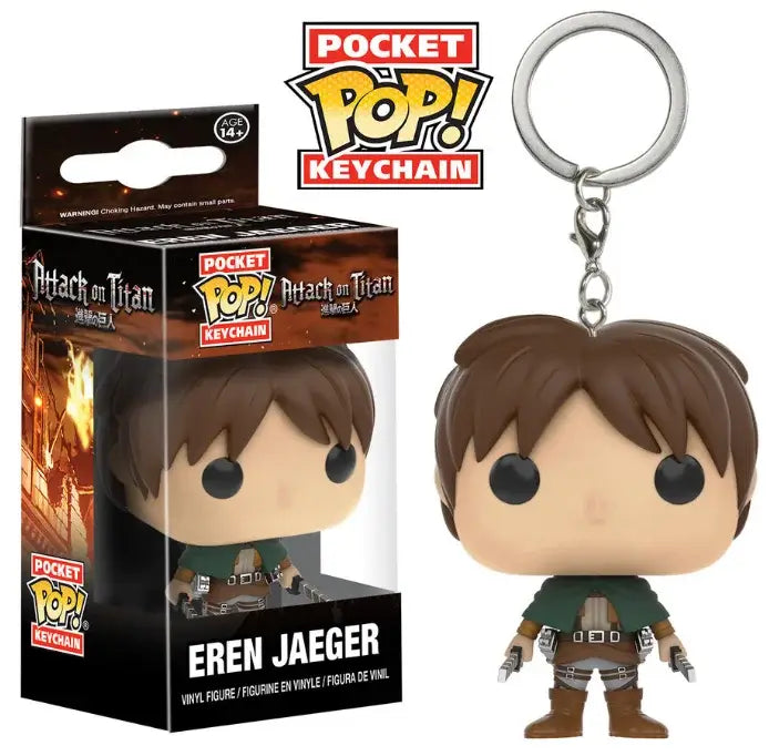 Attack on Titan Levi Eren Annie Pocket Pop Funko Keychain Set