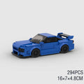 MOC City Racing Supercar Building Blocks R34 RX7 Supra Model