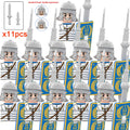 Medieval Dragon Knights Heavy Armor Building Bricks Action Figure Set 11pcs