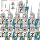 Medieval Dragon Knights Heavy Armor Building Bricks Action Figure Set 11pcs