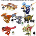Jurassic World Mega Dino T Rex vs Raptor Building Blocks Battle Set