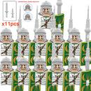 Medieval Dragon Knights Heavy Armor Building Bricks Action Figure Set 11pcs