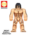 Attack on Titan Anime Building Blocks Mini Action Figures Levi Eren Mikasa Gift