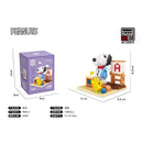 Snoopy Diamond Building Blocks Street View Character Scene Mini Bricks Gift