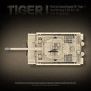 WW2 Heavy Tank Building Blocks Tiger I KV2 Panther Army Toy Gift