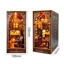 DIY Wooden Book Nook Magic Academy Miniature Dollhouse 3D Model Kit Gift