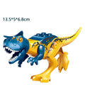 Jurassic World Mega Dino T Rex vs Raptor Building Blocks Battle Set