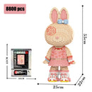 8000 Piece Diamond Rabbit Building Blocks Puzzle Home Decor Gift