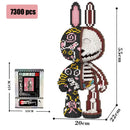 8000 Piece Diamond Rabbit Building Blocks Puzzle Home Decor Gift