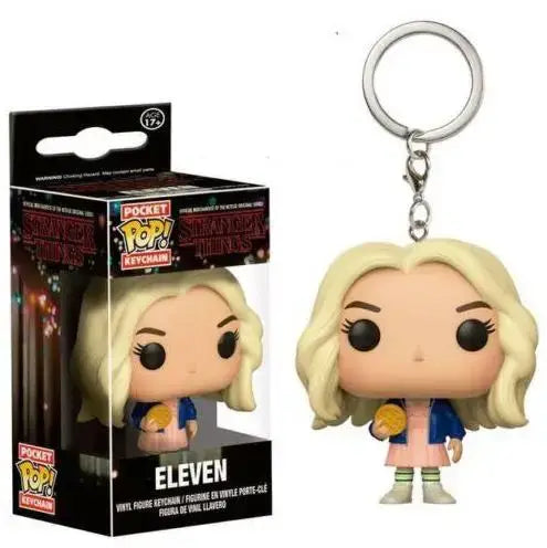 Stranger Things Eleven Steve Dustin Pocket Pop Funko Keychains