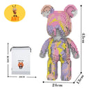 Kawaii Bear Building Blocks Large 43cm Assembly Toy Home Decor Gift