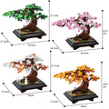 MOC Bonsai Tree Building Blocks Four Seasons Botanical DIY Decor Gift