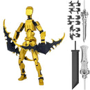 13 Multi Jointed Action Figure with Accessories Mechanical Body Toy Gift