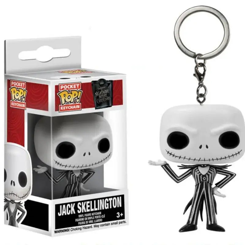 Nightmare Before Christmas Jack and Sally Funko Pop Keychain Figures
