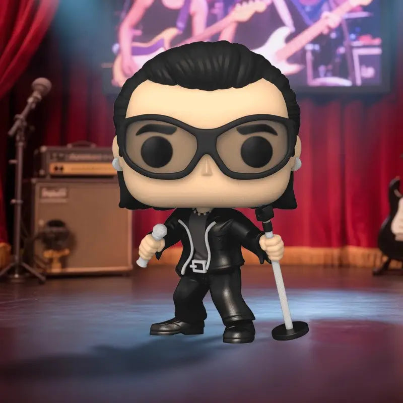 Genuine Funko Pop U2 Bono Vox Collectible Figure Model Ornament