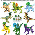 Jurassic World Mega Dino T Rex vs Raptor Building Blocks Battle Set