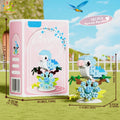 MOC Parrot Bird Flower Micro Building Blocks Mini Model Desk Decor