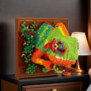 3D Chameleon Animal Building Blocks Wall Art Assembly Model