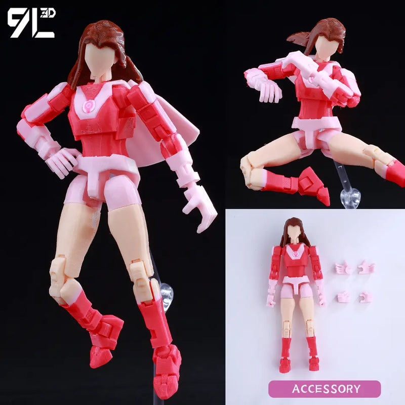 9L3D Printed Invincible 2.0 Superheroes Multi Jointed Action Figure Model