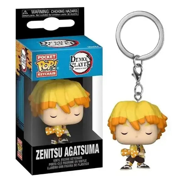 Funko Pop Demon Slayer Nezuko Zenitsu Tanjiro Pocket Pop Keychain Toy