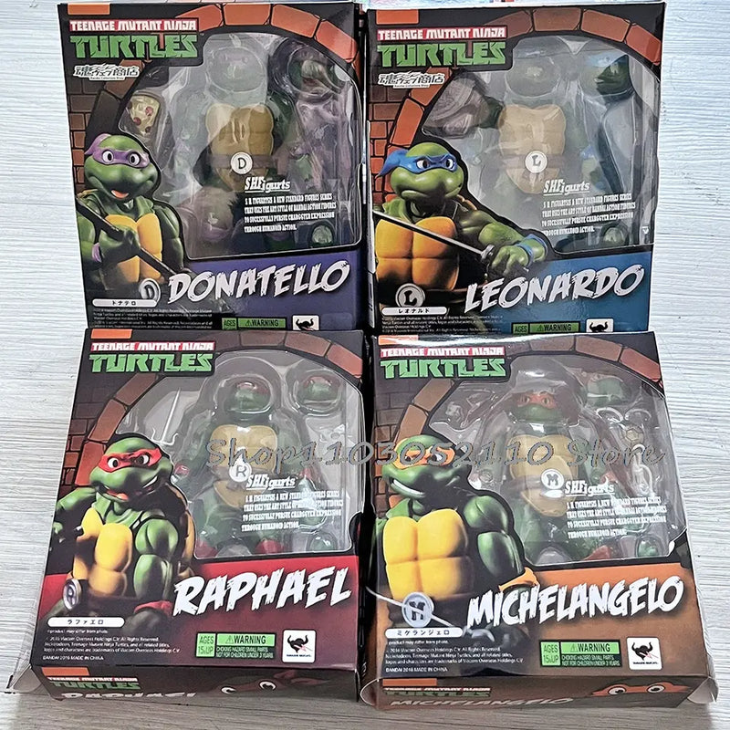 SHF Teenage Mutant Ninja Turtles 1990 Movie Raphael Leo Mikey Donnie Figure