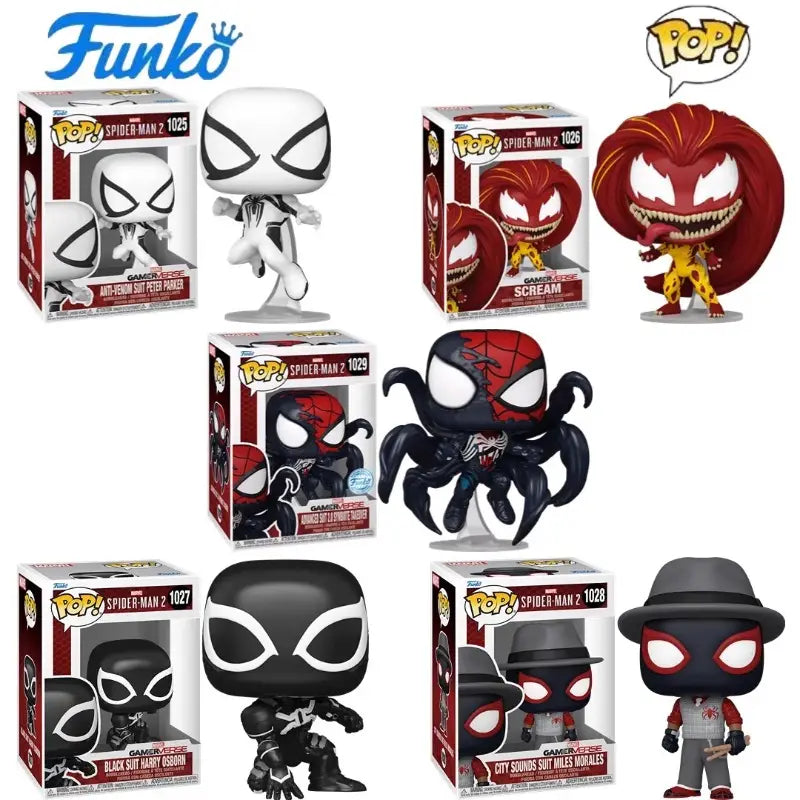Funko Pop Marvel Spider-Man 2 Peter Parker and Scream Morales Figure