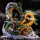 Dragon Ball Shenron and Goku 22cm PVC Statue Collectible Figure Gift