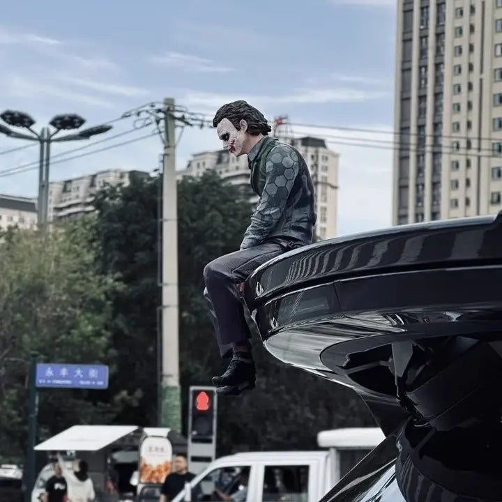 Heath Ledger Joker Portable Car Roof Mask Statue Collectible Figure Gift