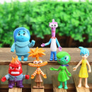 6Pcs/Set Inside Out 2 Action Figures Joy, Anxiety, Anger, Sadness