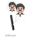 Upside Down Kids Action Figure Building Blocks Assembly Toy