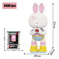8000 Piece Diamond Rabbit Building Blocks Puzzle Home Decor Gift