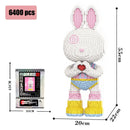 8000 Piece Diamond Rabbit Building Blocks Puzzle Home Decor Gift