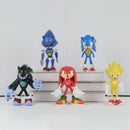 Sonic and Shadow Game Character Figure Anime Hedgehog Collectible Toy Gift