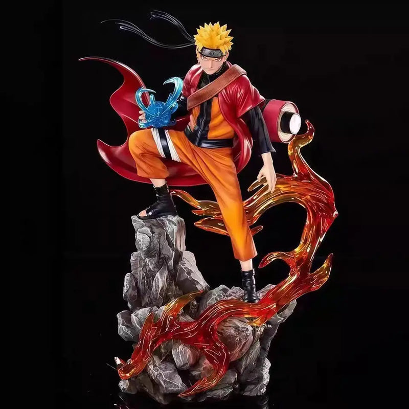 Naruto and Sasuke 23cm PVC Anime Figure Collectible Action Statue