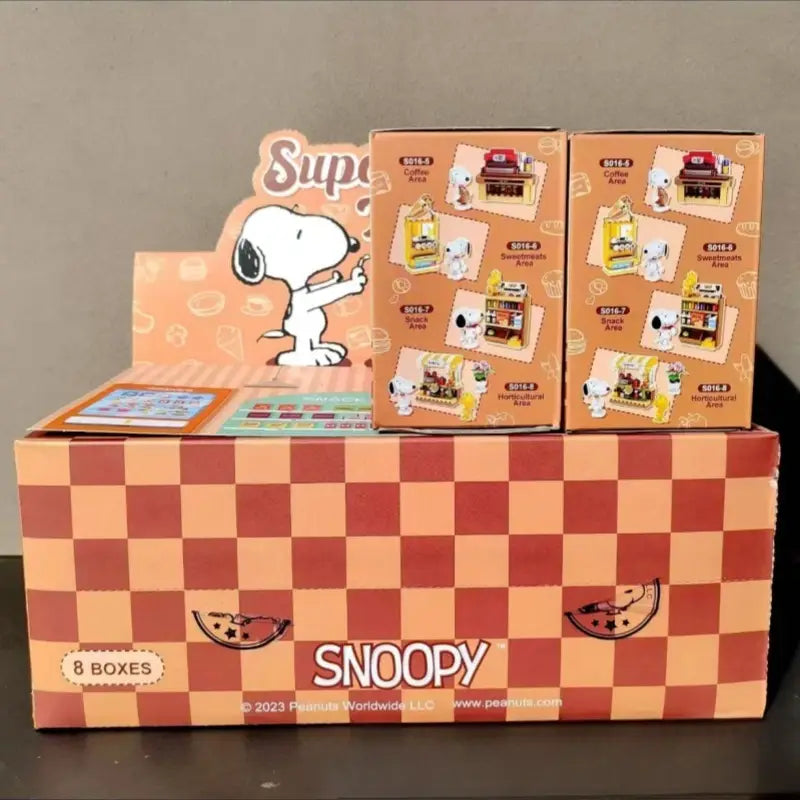 Snoopy Blind Box Puzzle Building Block Collectible Desktop Decor Toy