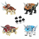 Jurassic World Mega Dino T Rex vs Raptor Building Blocks Battle Set