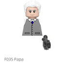 Upside Down Kids Action Figure Building Blocks Assembly Toy