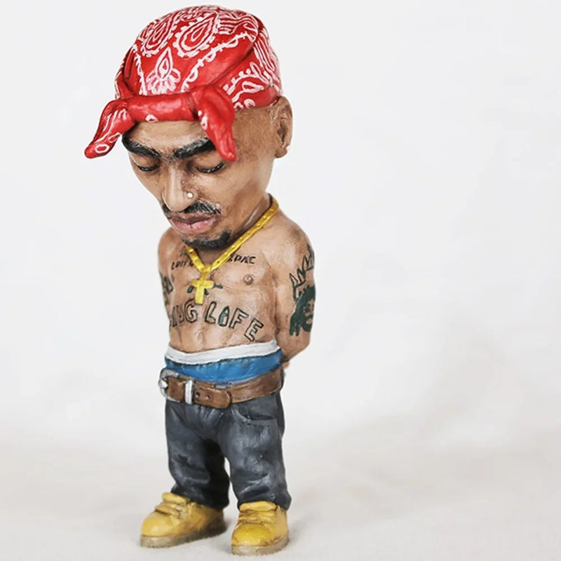 Hip Hop Rapper Statue for Desk - Tupac Notorious Eazy-E Ludacris & Snoop Dogg